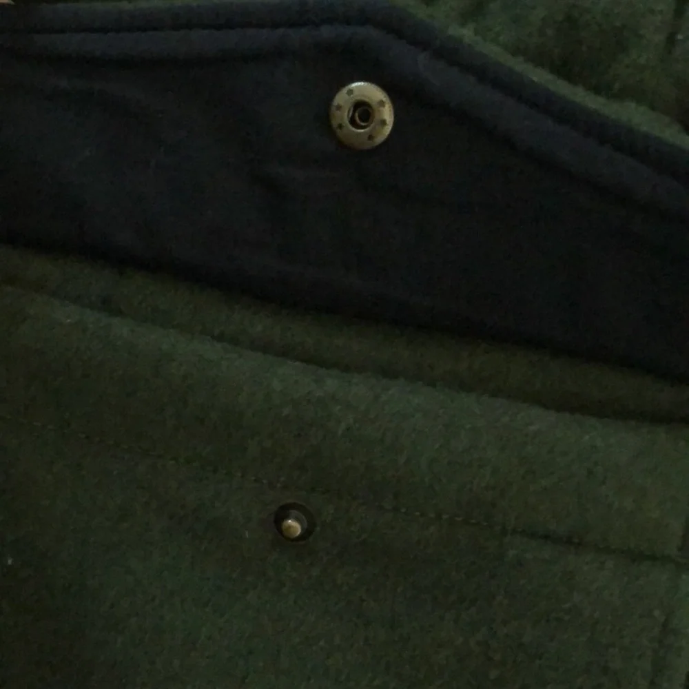 Lucky Brand Olive Green Military Style Field Jacket Wool Blend - Picture 10 of 15